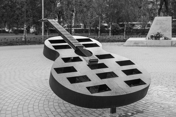 Saint Petersburg Ryssland Oktober 2020 Monument Över Musikern Viktor Tsoi — Stockfoto