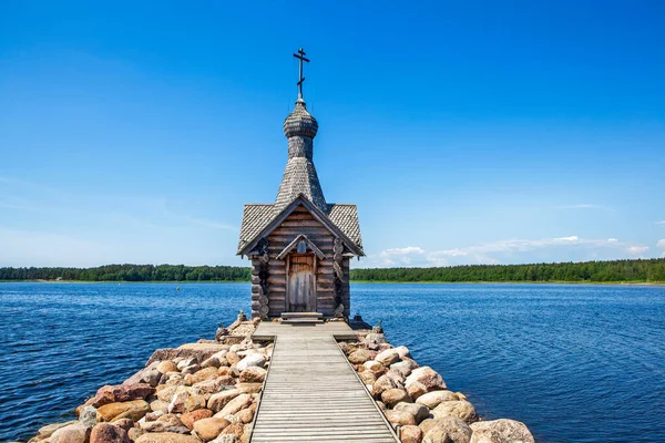 Chapel Nicholas Wonderworker Recreation Center Okunevaya Vysokinsky Massif Vyborgsky District —  Fotos de Stock