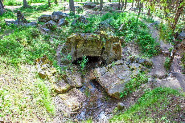 Schron Kulisty Żelbetowy Fin Pallokorsu Dla Piechoty Przedsionkiem Pomnik Historyczny — Zdjęcie stockowe