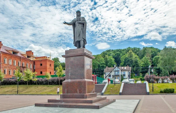 Smolensk Rusia Julio 2020 Foto Del Monumento Príncipe Vladimir Fecha —  Fotos de Stock