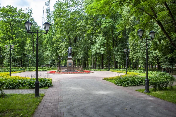 Monument Över Glinka Blonier Park Smolensk Ryssland Datum För Fotografering — Stockfoto