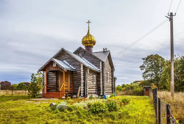 Church Andrew First Called Village Gruzino Novgorod Region Russia Date — Stok fotoğraf