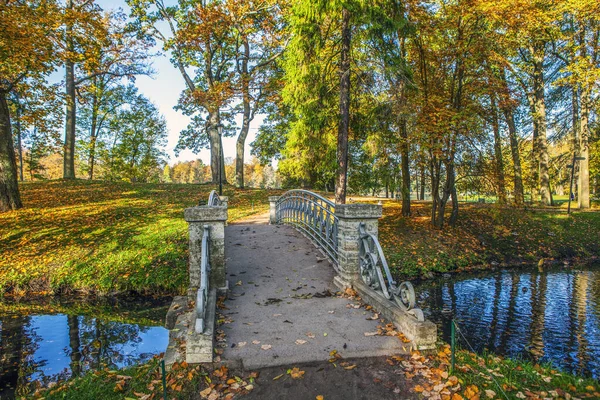 Scenic View Autumn Park Scene — Stock Photo, Image