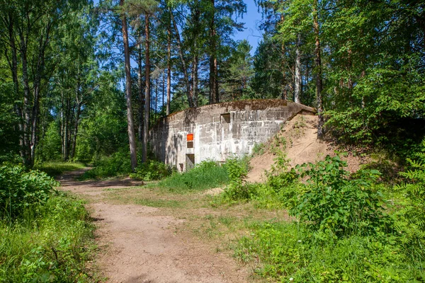 Pabellón Del Telémetro Fort Krasnaya Gorka Asentamiento Fort Krasnaya Gorka — Foto de Stock
