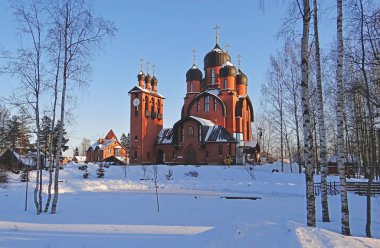 Başmelek Michael Kilisesi. Toksovo. Leningrad bölgesi. Çekim tarihi: 18 Aralık 2012                               
