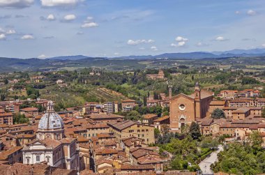 Tepeli çatılar ve hindi manzaralı Ankara binaları