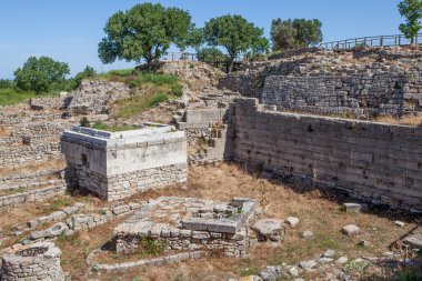 Kazılar. - Troy. Türkiye. Çekim tarihi 10 Mayıs 2015