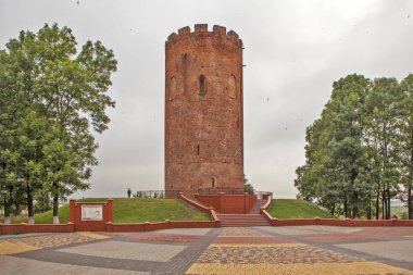 Su kulesi. Remezov Meydanı. Tobolsk 'ta. Tyumen bölgesi. Rusya