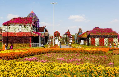 Hollanda, Lisse 'deki Royal Keukenhof Çiçek Parkı sahnesi