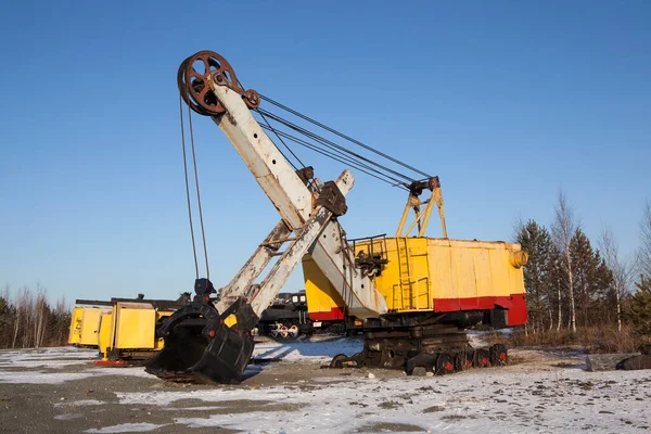 Exhibition Mining Equipment Observation Deck Vysokogorsk Mining Processing Plant Nizhny — Stock Photo, Image