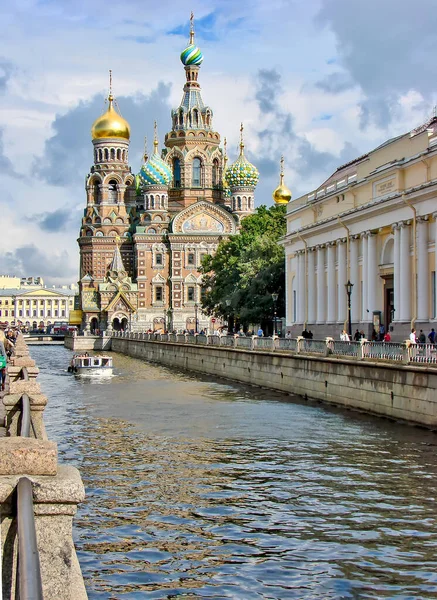 Church Resurrection Christ Savior Blood Petersburg Russia Date Filming September — Stockfoto