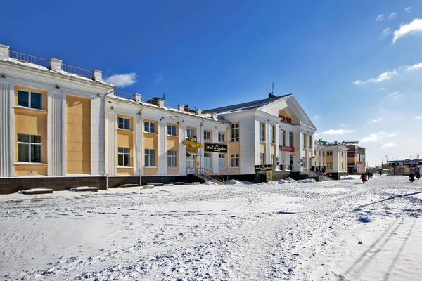 Nizhny Tagil Rusia Marzo 2018 Foto Del Edificio Estación Tren — Foto de Stock