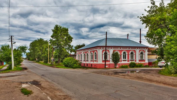 Een Oud Gebouw Central City Kinderbibliotheek Bazhova Kamyshlov Regio Sverdlovsk — Stockfoto