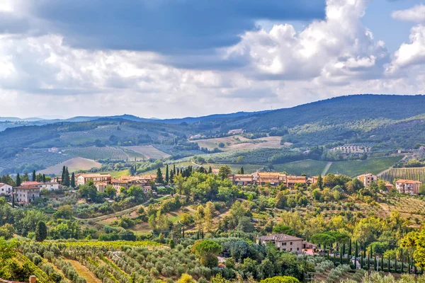 Hügelige Landschaften Der Toskana Italien — Stockfoto