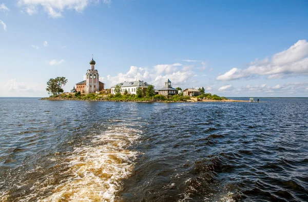 Spaso Kamenny Monastery Stone Island Lake Kubenskoe Ust Kuba Region — 图库照片