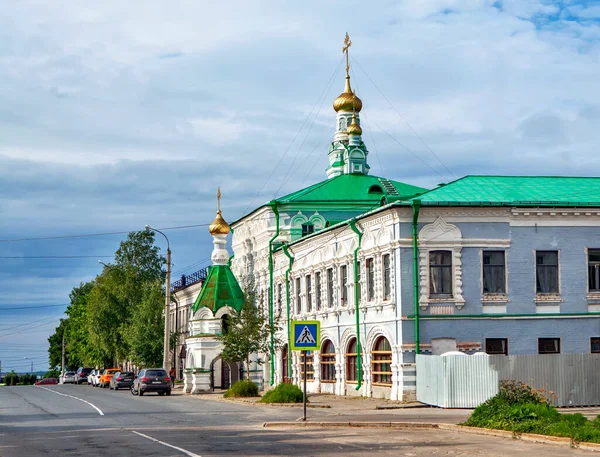 Kyrkan Helgonens Namn Zosimus Savvaty Och Herman Solovetsky Föreningen Solovetskij — Stockfoto