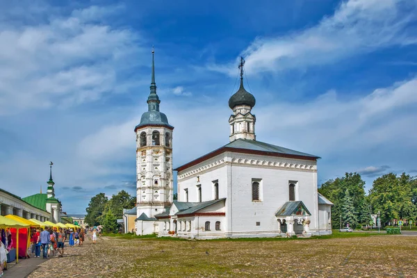 Iglesia Resurrección Subasta Iglesia Resurrección Suzdal Anillo Dorado Rusia Fecha —  Fotos de Stock