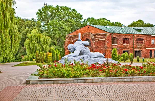 Composição Escultural Thirst Complexo Comemorativo Herói Fortaleza Brest Brest Belarus — Fotografia de Stock