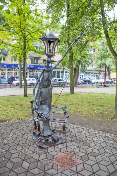 Skulpturale Komposition Schneider Allee Geschmiedeter Laternen Gogol Straße Brest Weißrussland — Stockfoto