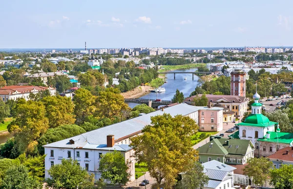 Stadtansichten Vom Glockenturm Der Sophienkathedrale Wologda Russland Drehdatum August 2018 — Stockfoto