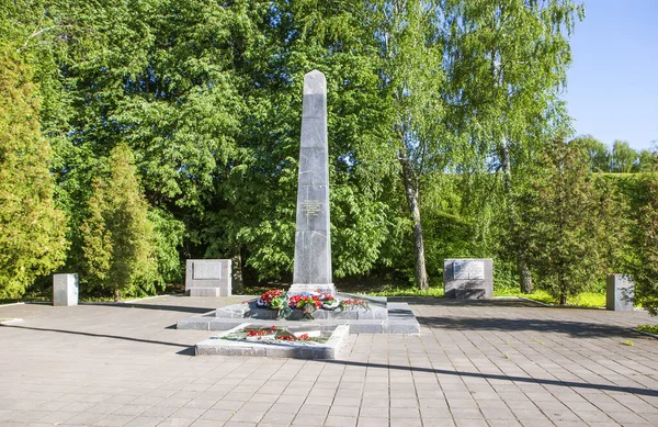 Das Denkmal Für Die Menschen Von Pereslawl Die Während Des — Stockfoto