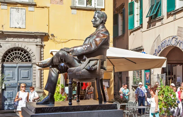 Monument Giacomo Puccini Lucca Italie Date Tournage Septembre 2018 — Photo