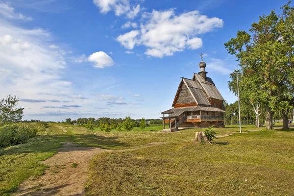 Gamla Trä Nicholas Church Territoriet Kreml Church Nicholas Från Byn — Stockfoto