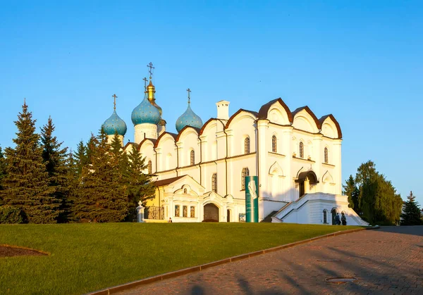 Kazan Rusland Mei 2019 Foto Van Blagovesjtsjtsjenski Kathedraal Kremlin — Stockfoto