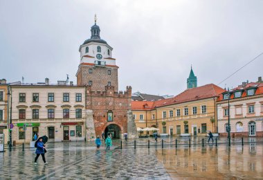 Krakow kapısı. Lublin. Poland.Çekim tarihi 29 Nisan 2019