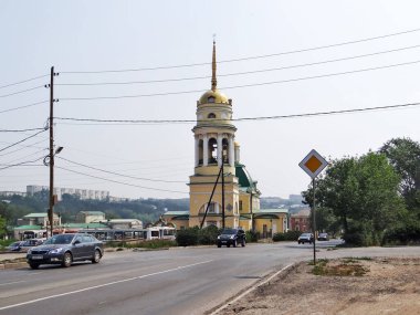 Kutsal Üçlemeci Katedrali. Kamensk-Uralsky. Sverdlovsk bölgesi. Rusya. Çekim tarihi 3 Temmuz 2012