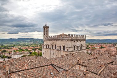 Palazzo dei konsolu. Gubbio. İtalya.