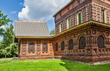 Church of John the Baptist in Tolchkovo. West porch and gallery. Yaroslavl. Golden ring. Russia.Date of shooting June 27, 2018