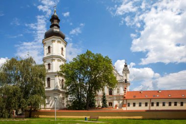 Catholic church of the Assumption of the Blessed Virgin Mary. Pinsk. Belarus.Date of shooting Jul 11, 2018