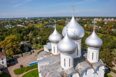 Sophia Katedrali. Çan kulesinden görüntü. Vologda. Rusya. Çekim tarihi 3 Ağustos 2018.