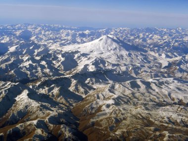 karlı hava manzarası, dağlar Ararat, Türkiye