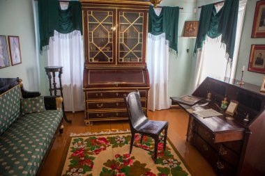 Yalutorovsk, RUSSIA - 16 Mart 2018: Aralık MI Murav 'ev-Apostol' un kabinesinin İçişleri Fotoğrafı.