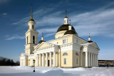 Şekil değiştirme Katedrali. Nevyansk. Sverdlovsk bölgesi. - Rusya. Çekim tarihi 2 Şubat 2011