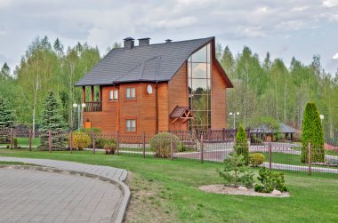 Misafir evleri. Kayak merkezi 