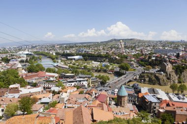Tiflis 'in Panorama' sı. Georgia.Çekim tarihi 1 Mayıs 2017