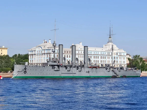 Kreuzer Aurora Petersburg Russland Drehdatum Juli 2014 — Stockfoto