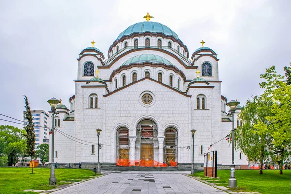 Templo Santa Sava Colina Vracar Belgrado Sérvia — Fotografia de Stock