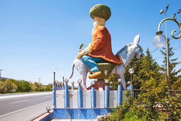 Monument Khoja Nasreddin Turkey Date Shooting May 2015 — Foto de Stock