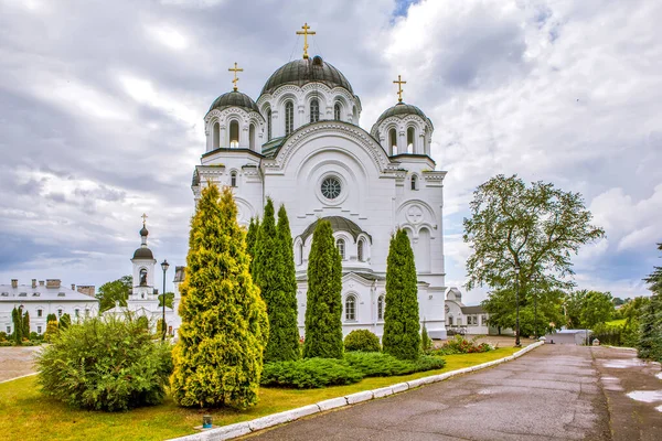 Holy Cross Cathedral Spaso Euphrosyne Monastery Polotsk Belarus Date Shooting — 스톡 사진