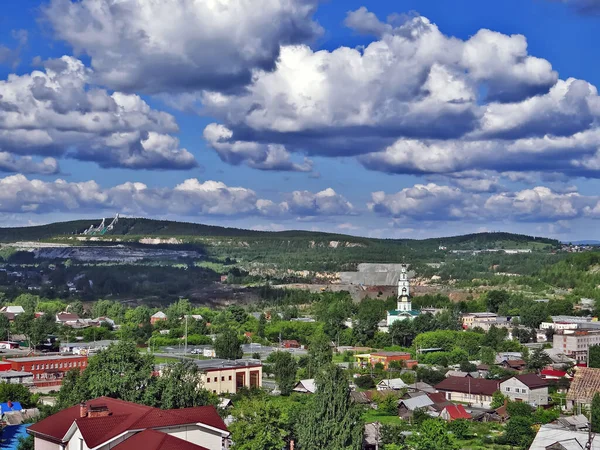 Panorama Dari Nizhny Tagil Pemandangan Dari Fox Mountain Wilayah Sverdlovsk — Stok Foto