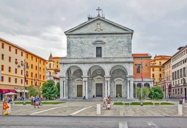 Kathedraal Van Livorno Toscane Italië Datum Van Opname September 2018 — Stockfoto