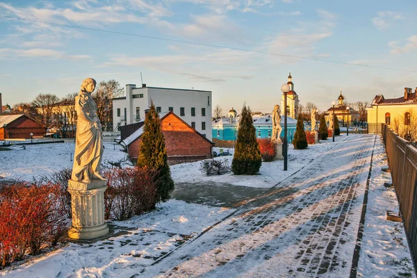 Skulpturen Auf Der Allee Der Panzerlax Bastion Wyborg Gebiet Leningrad — Stockfoto