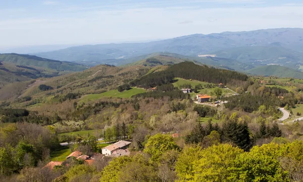 Paisajes Toscana Vista Desde Montaña Verna Italia — Foto de Stock