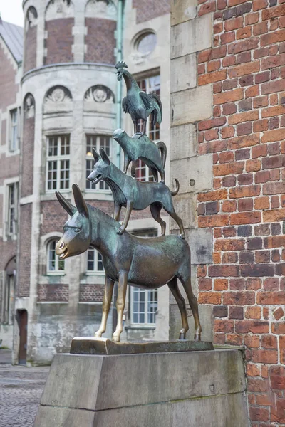 Bremen Deutschland Mai 2018 Denkmal Für Bremer Musiker — Stockfoto