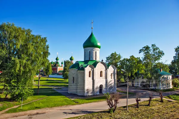 Catedral Transfiguração Pereslavl Zalessky Yaroslavskaya Oblast Anel Ouro Rússia Data — Fotografia de Stock
