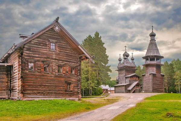 Devlet Tahta Mimarlık Müzesi Rusya Nın Kuzey Bölgeleri Halk Sanatı — Stok fotoğraf